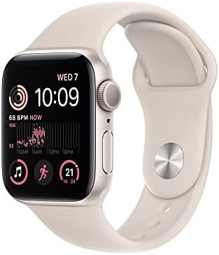 Apple Watch SE (2nd Gen) [GPS 40mm] Smart Watch w/Starlight Aluminium Case with Starlight Sport B... | Amazon (CA)