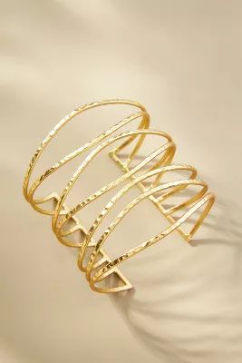 Large Hammered Cuff | Anthropologie (US)