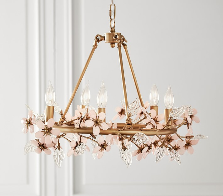 Grace Flower Chandelier (22") PinterestXCopy Link Email Print | Pottery Barn Kids