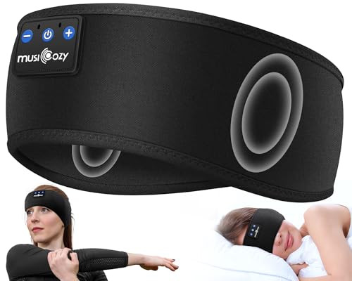 MUSICOZY Sleep Headphones Headband, Wireless Earbuds Earphones Sweat Resistant with Ultra-Thin HD Stereo Speaker, Bluetooth 5.4 for Workout Running Cool Gadgets Unique Gifts | Amazon (US)