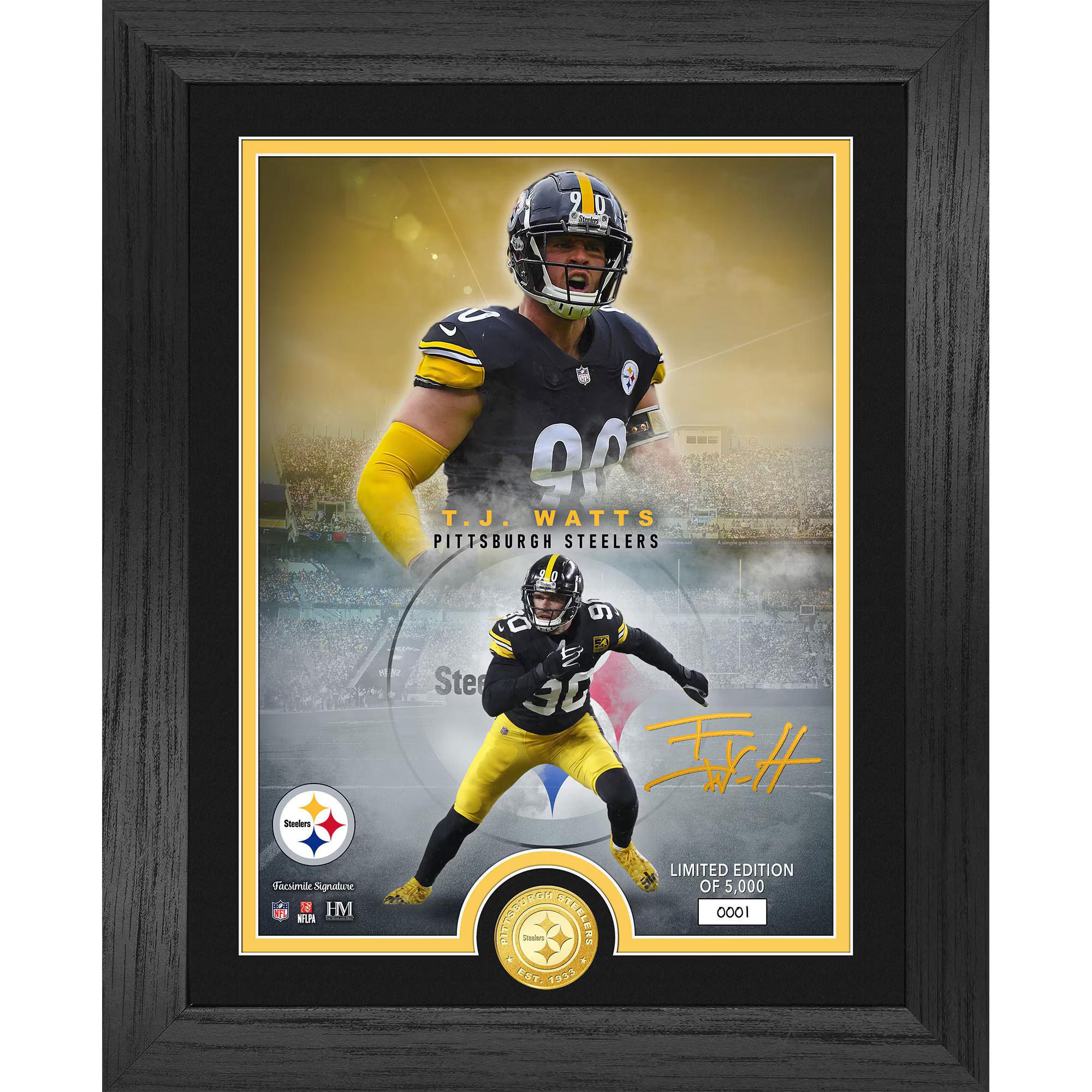 Pittsburgh Steelers Highland Mint 13" x 16" Bronze Coin Photo Mint | Fanatics