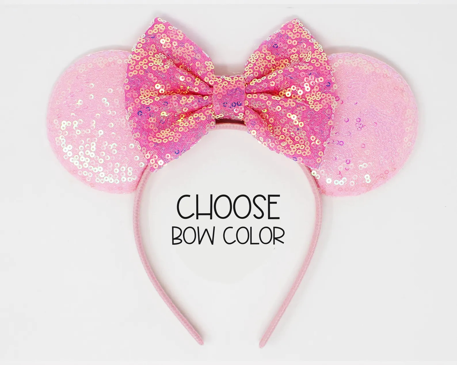 Candy Pink Mouse Ears One Size | Candy Color Gold Mouse Ears | Birthday Mouse Ears | Baby Pink Mo... | Etsy (US)