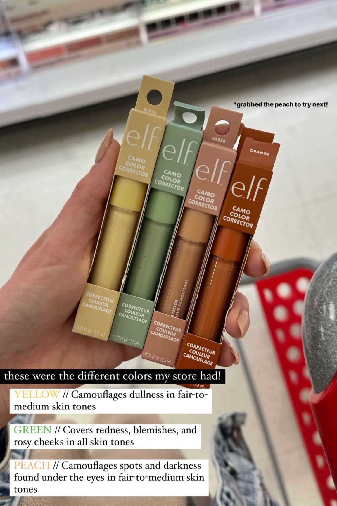 Color correcting concealers ✨ snagged the green, orange and peach to try and help my dark under eye circles

makeup / beauty finds / for her / Heather Blair 

#LTKbeauty #LTKfindsunder50 #LTKstyletip