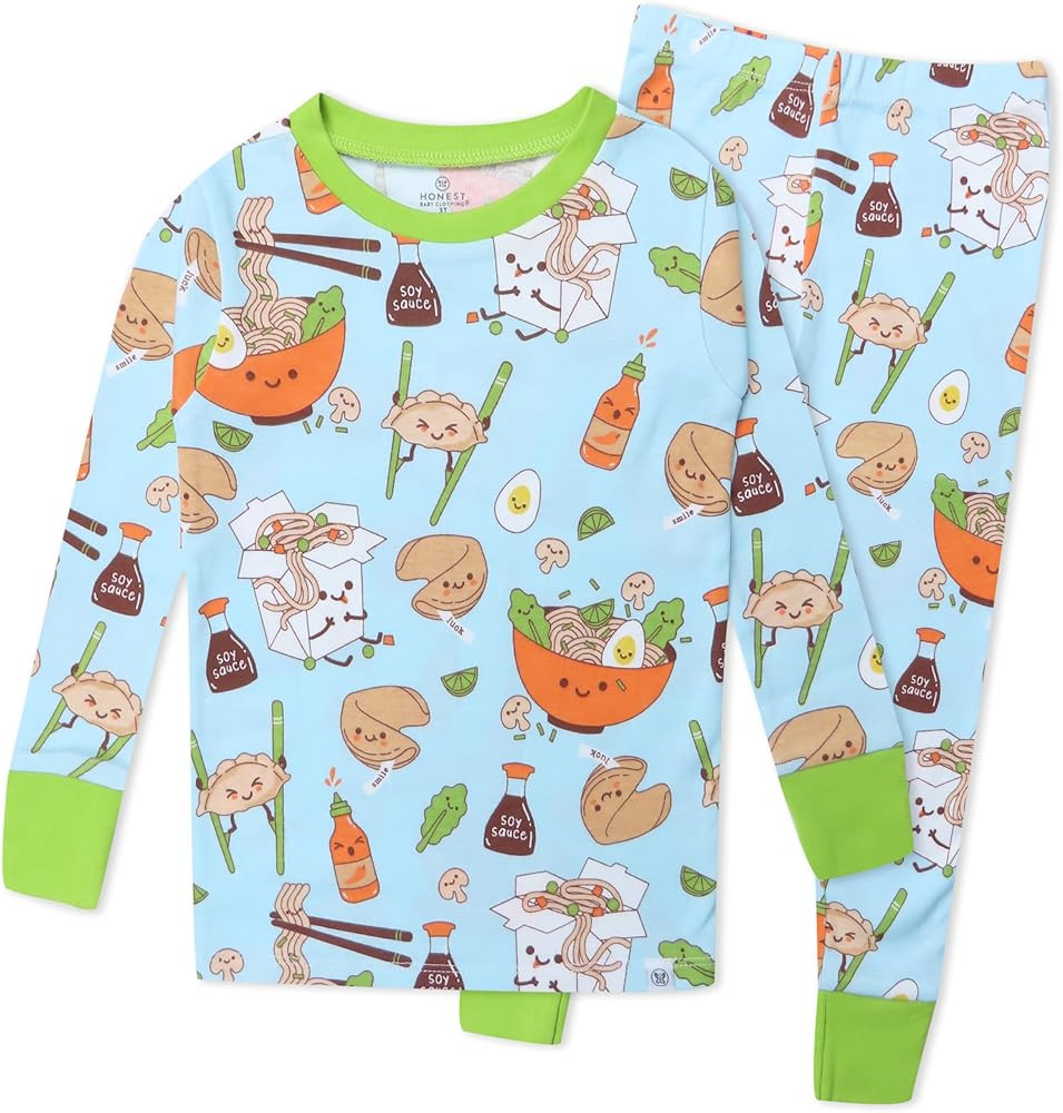 HonestBaby baby-boys 2-piece Pajamas Sleepwear Pjs 100% Organic Cotton for Baby, Toddler, Kids, B... | Amazon (US)