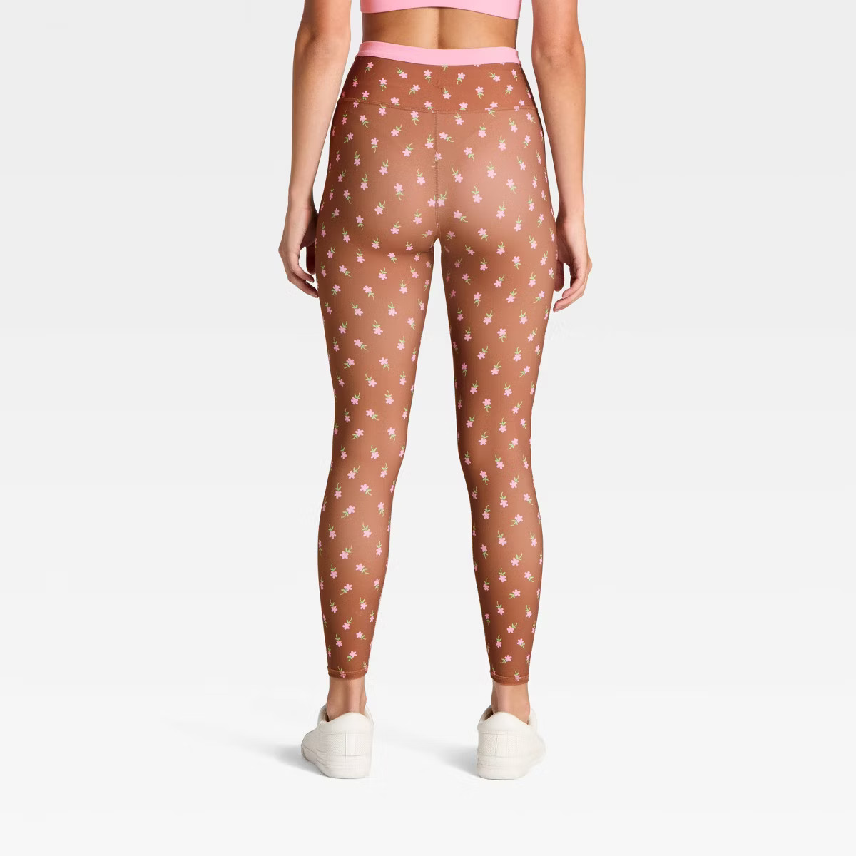 Women's High-Rise Crossover Waistband 7/8 Leggings - JoyLab™ Brown S | Target