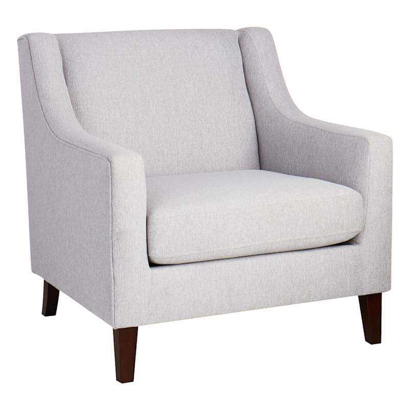 Providence Wells Accent Chair, Light Grey | At Home