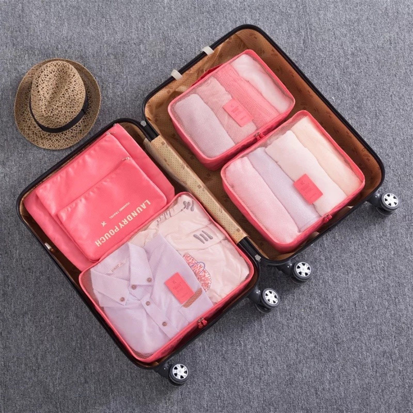 Travel Storage Bags Multi-Functional Organizer | 6 Piece Set | Jane