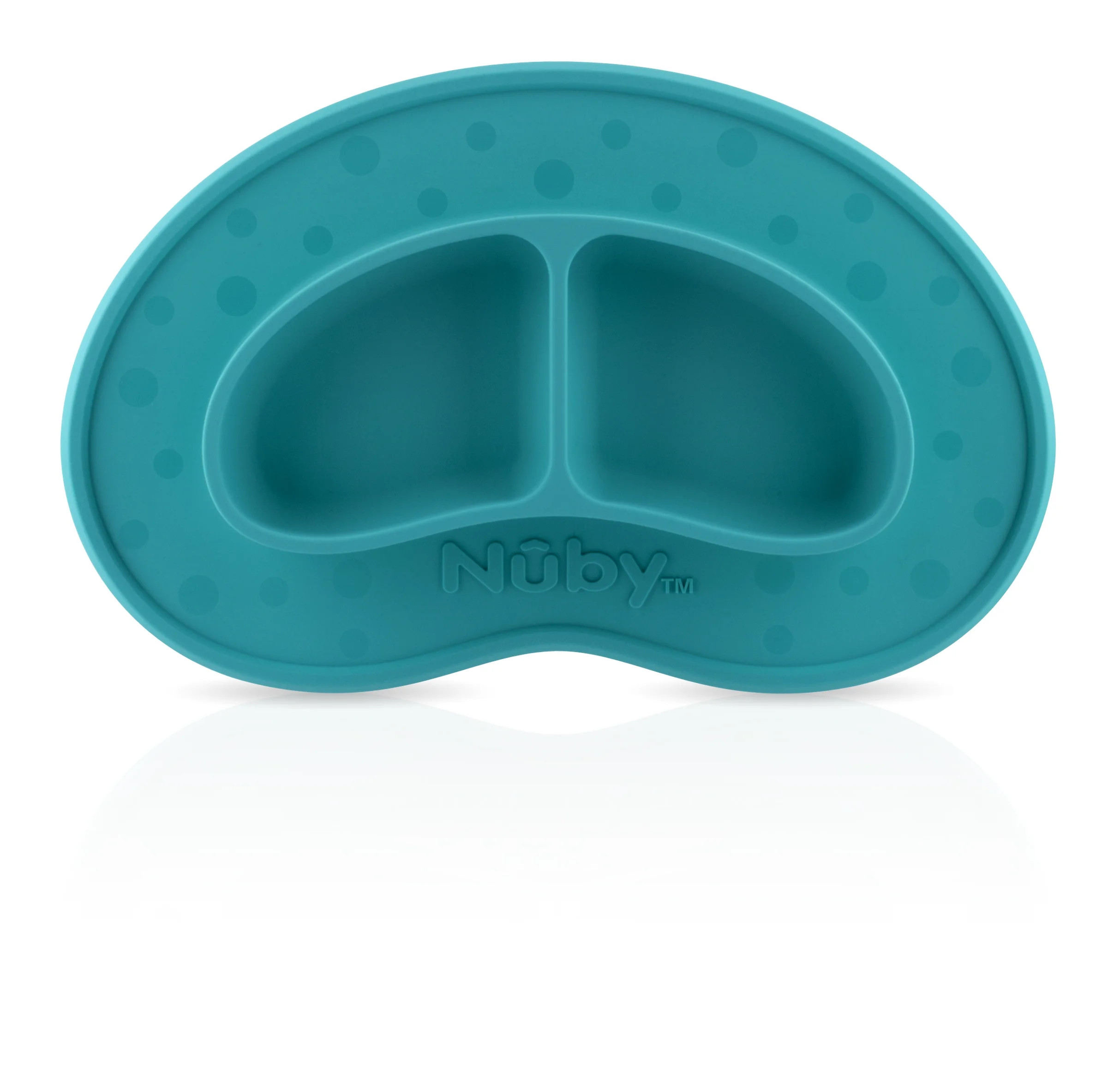 Nuby Sure Grip Silicone Miracle Mat 2 Section Plate - Walmart.com | Walmart (US)