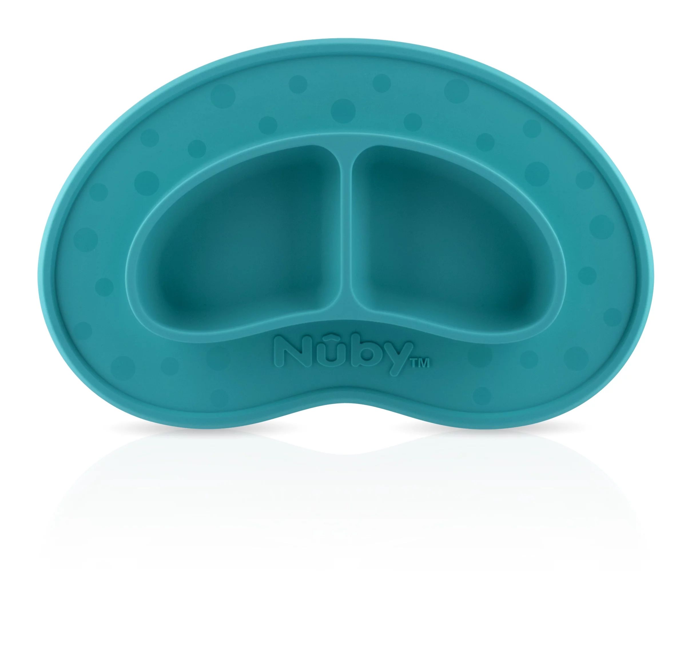 Nuby Sure Grip Silicone Miracle Mat 2 Section Plate | Walmart (US)
