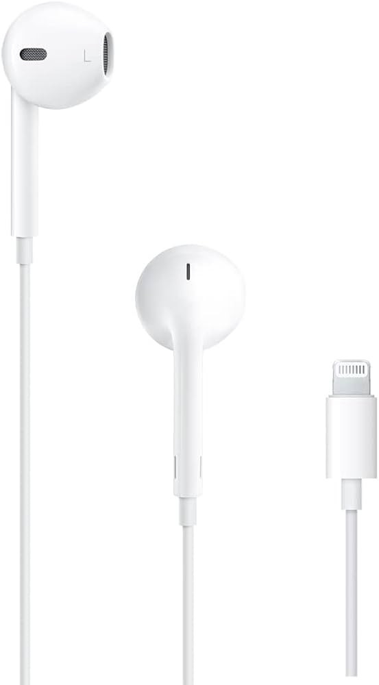 Apple EarPods Headphones with Lightning Connector, Wired Ear Buds for iPhone with Built-in Remote... | Amazon (US)