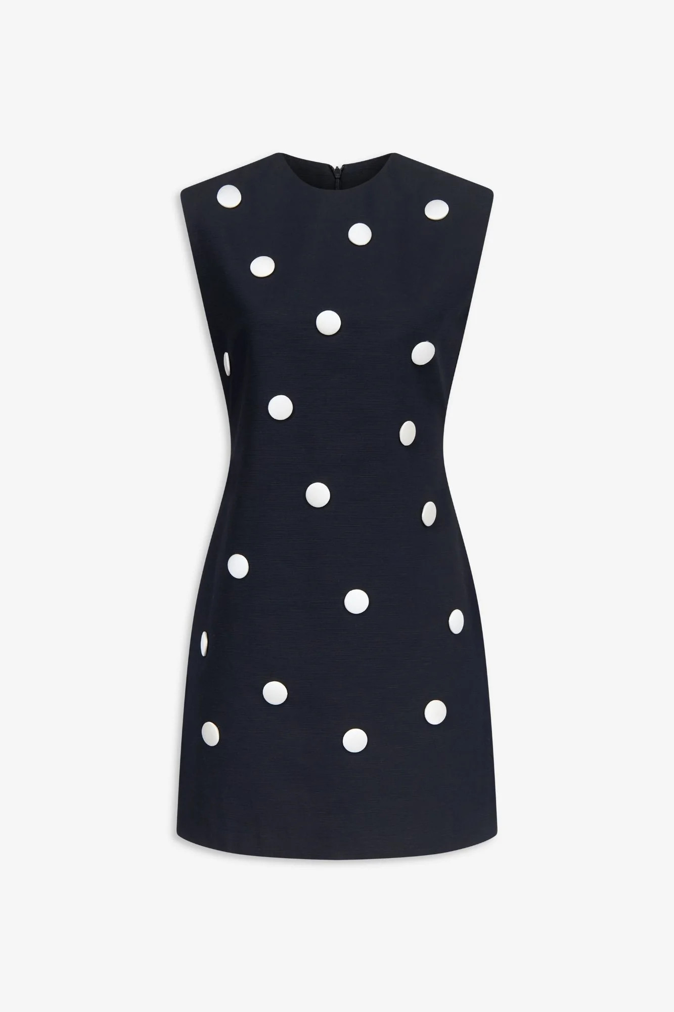 Black cotton dress with contrasting dots | Shop.app