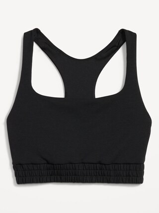 Light Support Dynamic Fleece Racerback Sports Bra for Women | Old Navy (US)