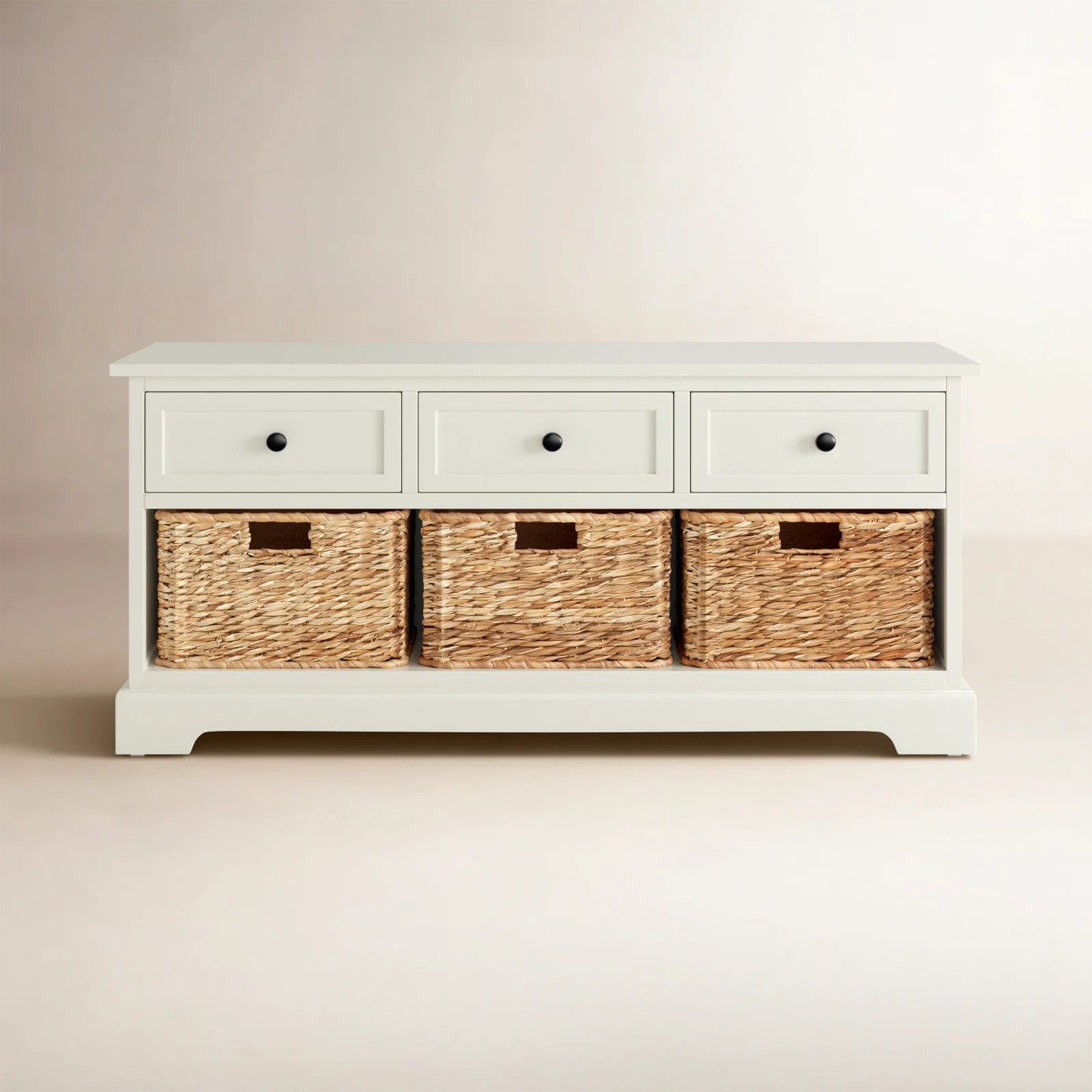 Adayla Solid Wood Drawers Storage Bench | Wayfair North America