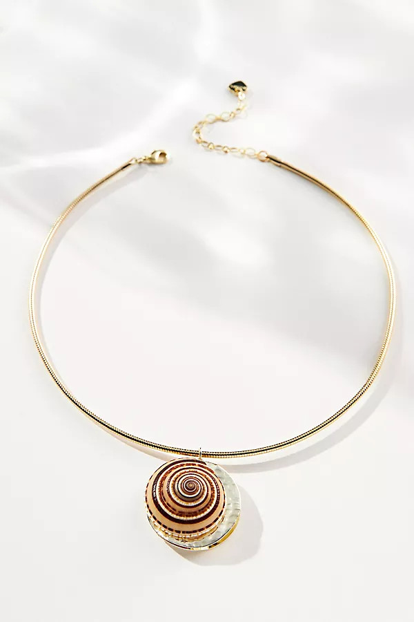Swirl Shell Collar Necklace | Anthropologie (US)