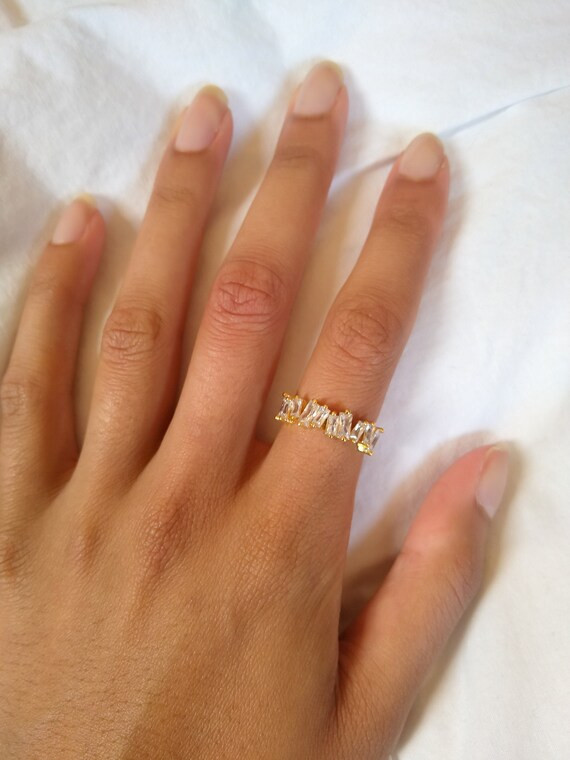 Bling Bling Baby  24k gold plated ring with rectangle | Etsy | Etsy (CAD)