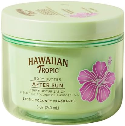 Hawaiian Tropic After Sun Body Butter with Coconut Oil, 8 oz, After Sun Lotion, After Sun Moistur... | Amazon (US)