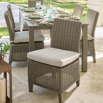 Portland Woven Dining Chair, Set of Two | Grandin Road | Grandin Road