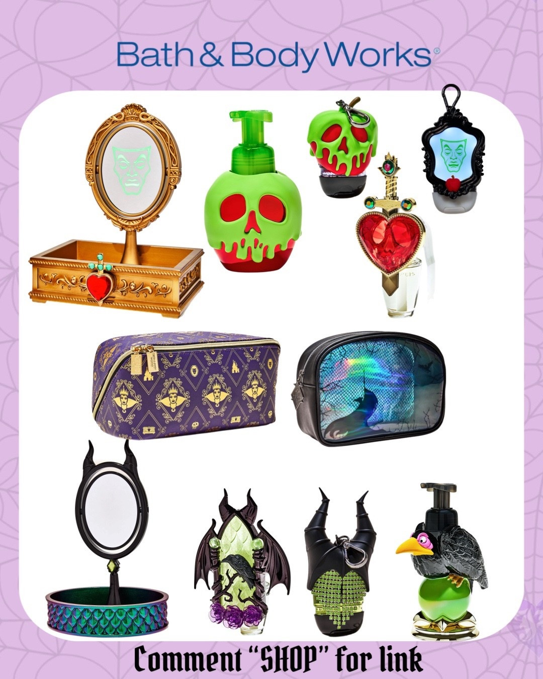 Bath & Body Works Maleficent & Evil Queen collection 

#LTKBeauty #LTKHome #LTKSeasonal