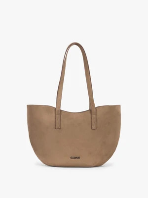 Haven Tulip Tote in Vegan Suede- TRUFFLE SUEDE | CALPAK
