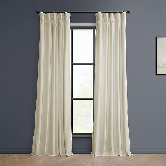 HPD Half Price Drapes Heritage Plush Velvet Curtains 96 Inches Long Room Darkening Curtains for B... | Amazon (US)