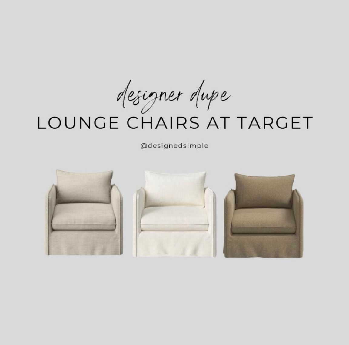 On sale! Get the look of high end designer dupes with these affordable
Target chairs!

affordable accent chairs, lounge chairs, Target furniture, living room chairs, corner chairs, cozy chairs

#LTKStyleTip 


#LTKSaleAlert #LTKHome