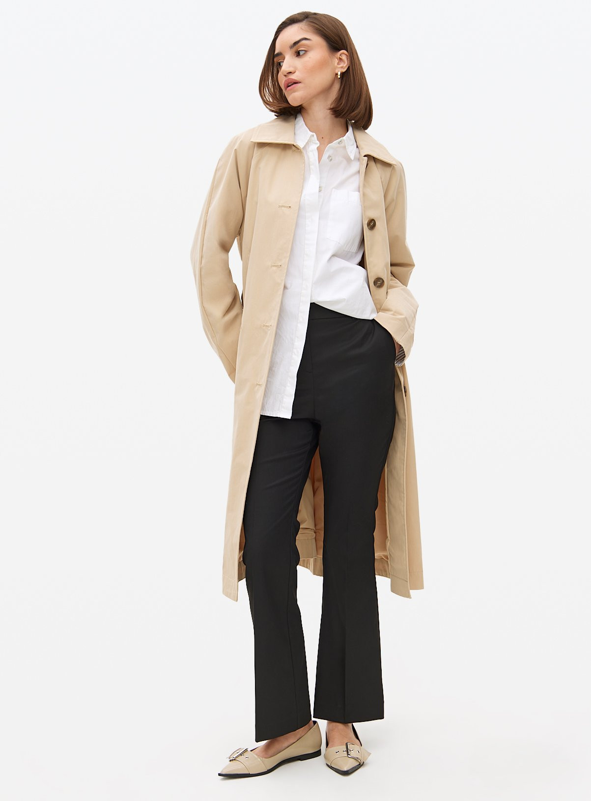 Black Kick Flare Trousers 16R | argos.co.uk
