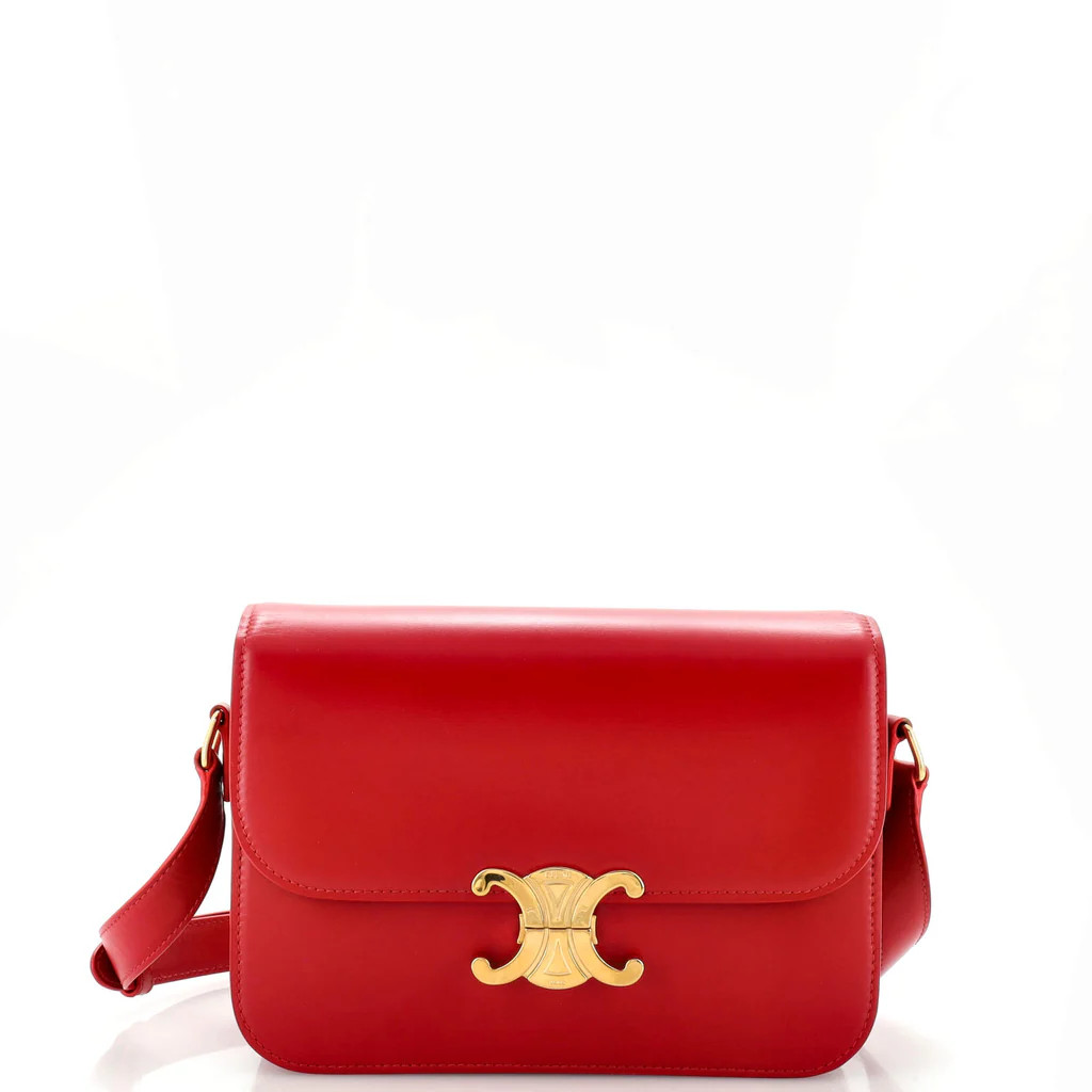 Triomphe Shoulder Bag Smooth Calfskin Medium | Rebag