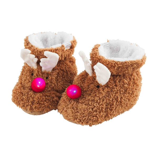 Christmas light up slippers | Mud Pie