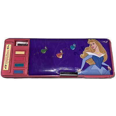 90s Disney Flomo Sleeping Beauty Multifunction Pencil Case Stationary Rare Pink  | eBay | eBay US