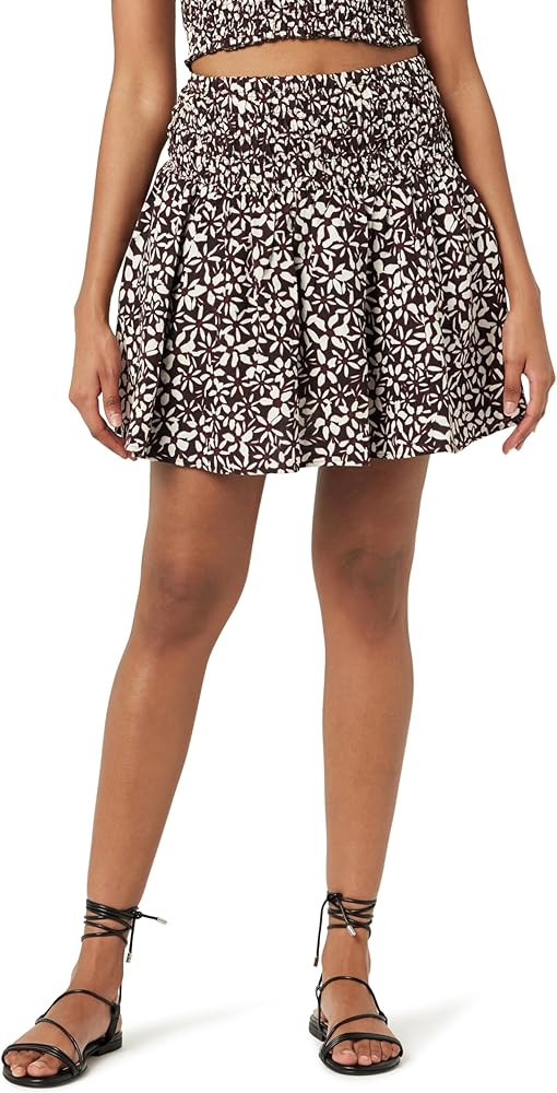 The Drop Women's Rosalia Smocked Waist Mini Skirt | Amazon (US)