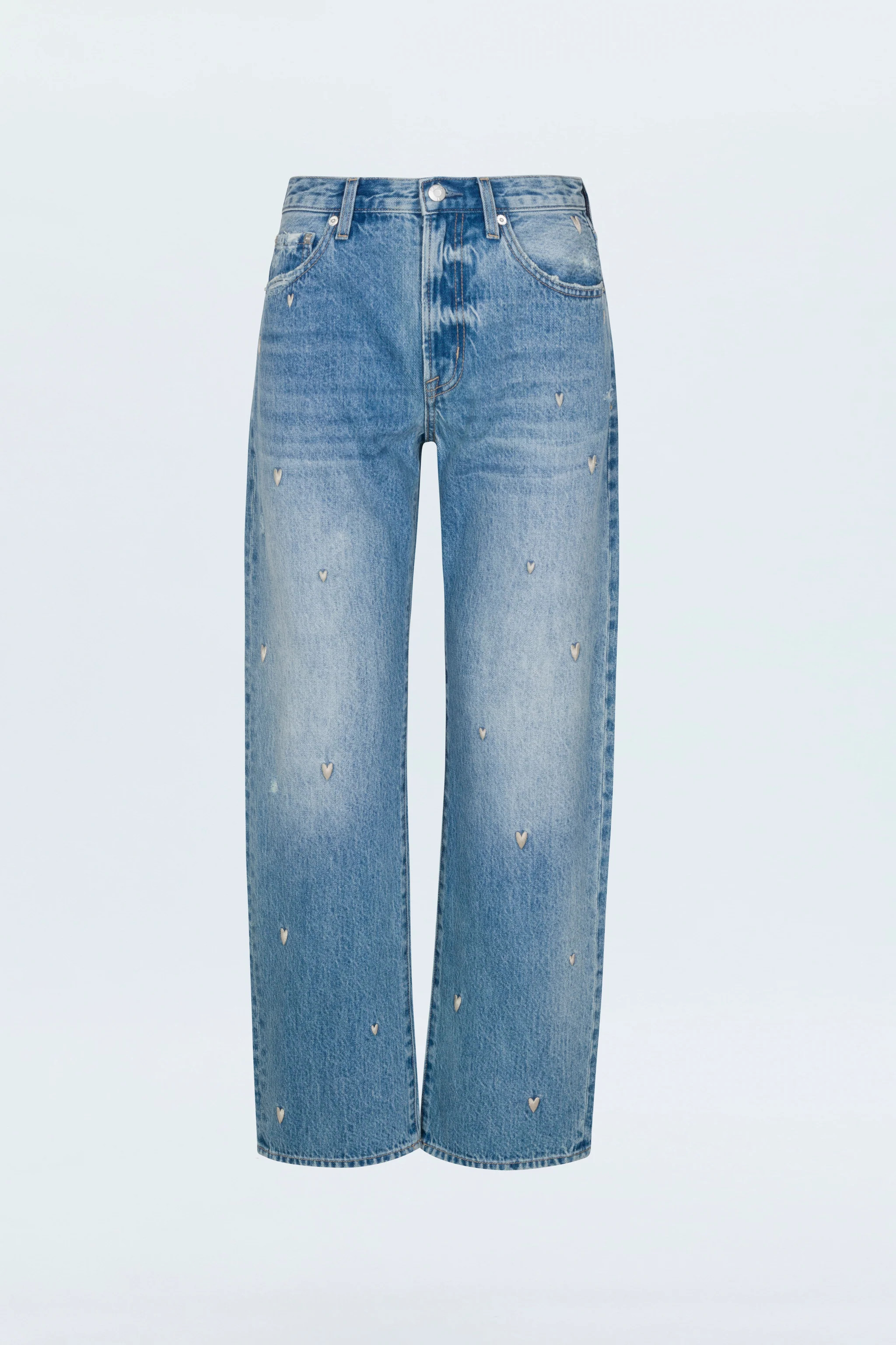 Lexi Mid Rise Bowed Straight Jean - Confetti Vintage | Pistola Denim
