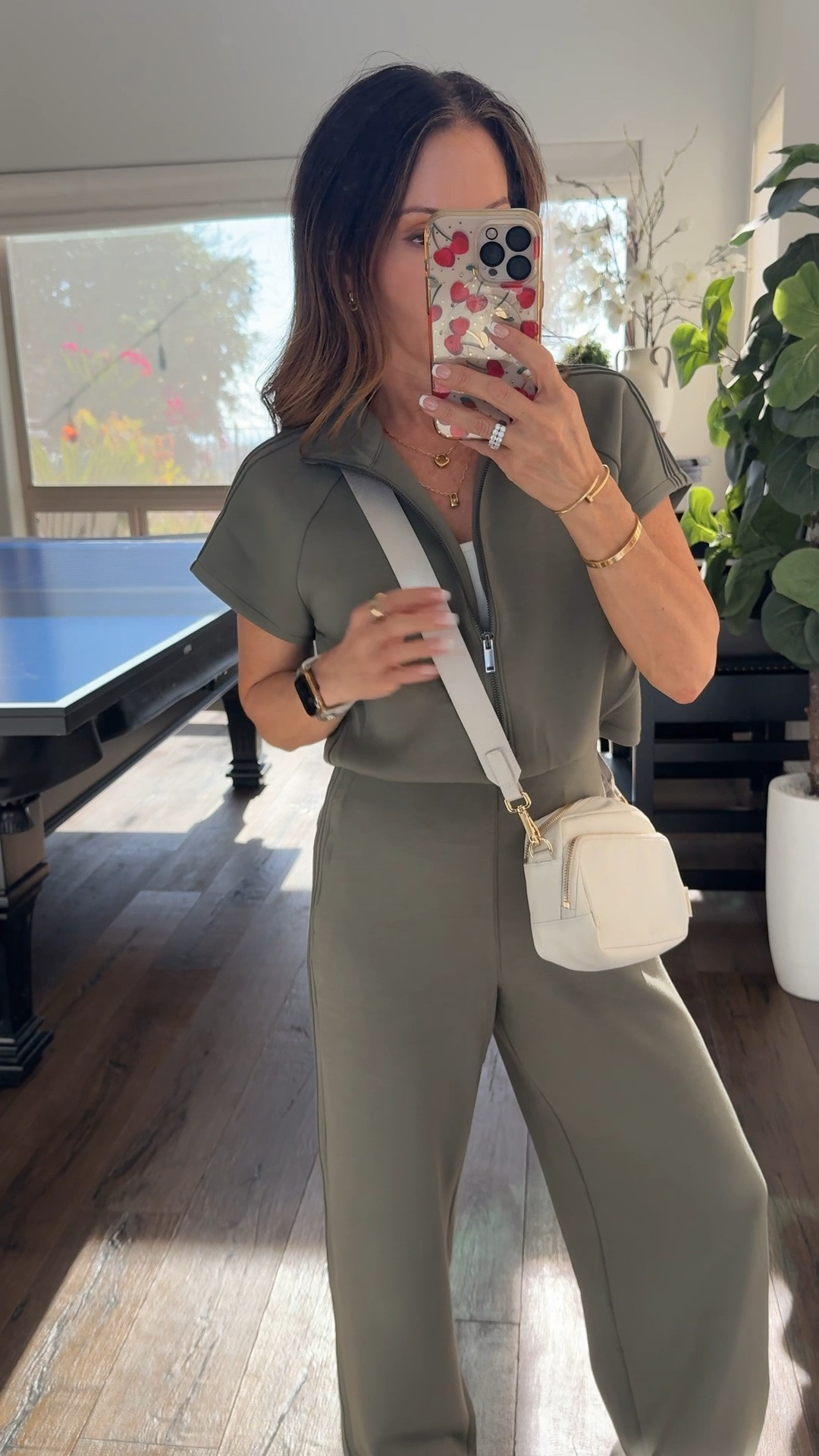 💥Save 10% code HOLLYFXSPANX for new customers + free shipping 
New release from @Spanx . Definitely worth the splurge! The pintuck half zip jumpsuit is incredible! It has an opening in the back to easily go to the restroom and it runs true to size. I’m wearing the size extra small and for reference I’m 5’1”, 106 LBS.

#LTKootd #LTKgrwm #LTKOver40