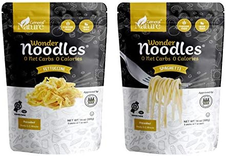 Wonder Noodles Variety Pack Keto Pasta, | Zero Carb Noodles, | Kosher, Vegan – Friendly, No Sug... | Amazon (US)