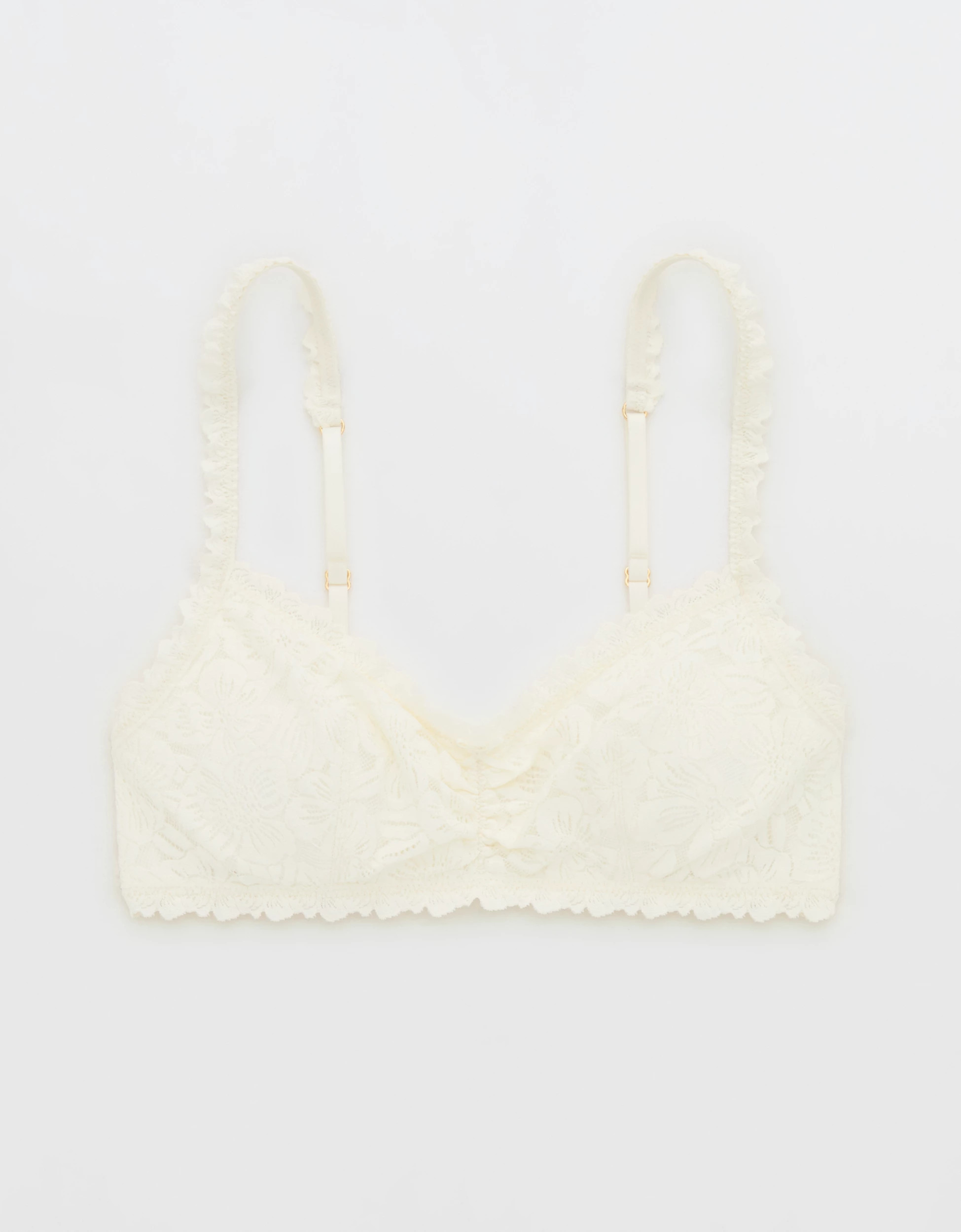Show Off Rosey Lace Padded Scoop Bralette | Aerie