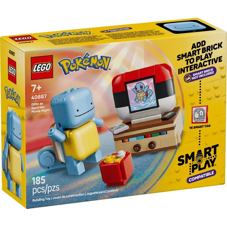 LEGO Pok\u00e9mon Ditto as Squirtle: Movie Night Building Set, SMART Play Compatible Posable Figu... | Walmart (US)