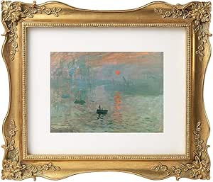 ASOWIN 8 x 10 Antique Picture Frame with Corner Flower Decor for 8 x 10 or 5 x 7 Photos with Whit... | Amazon (US)