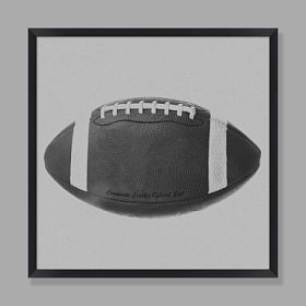 Football Framed Art, 28"x28" | Pottery Barn Teen