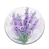 Lavender Mouse Pad Cute Purple Mousepad Womens Desk Accessories Office Supplies Flowers Gift for Cow | Amazon (US)