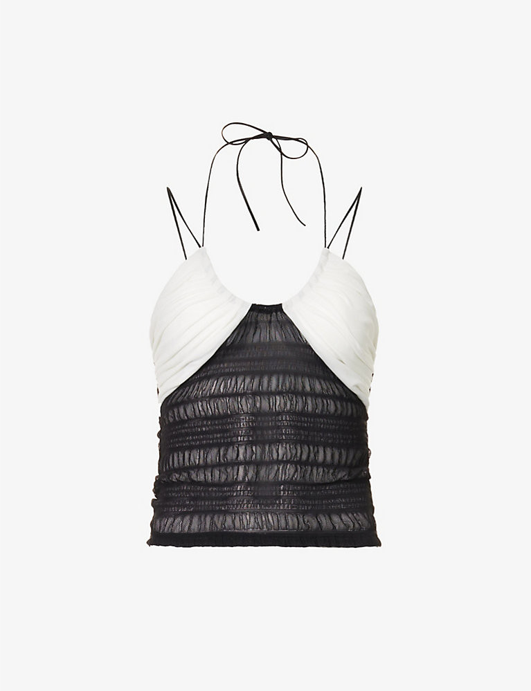 Brac cropped stretch-woven top | Selfridges
