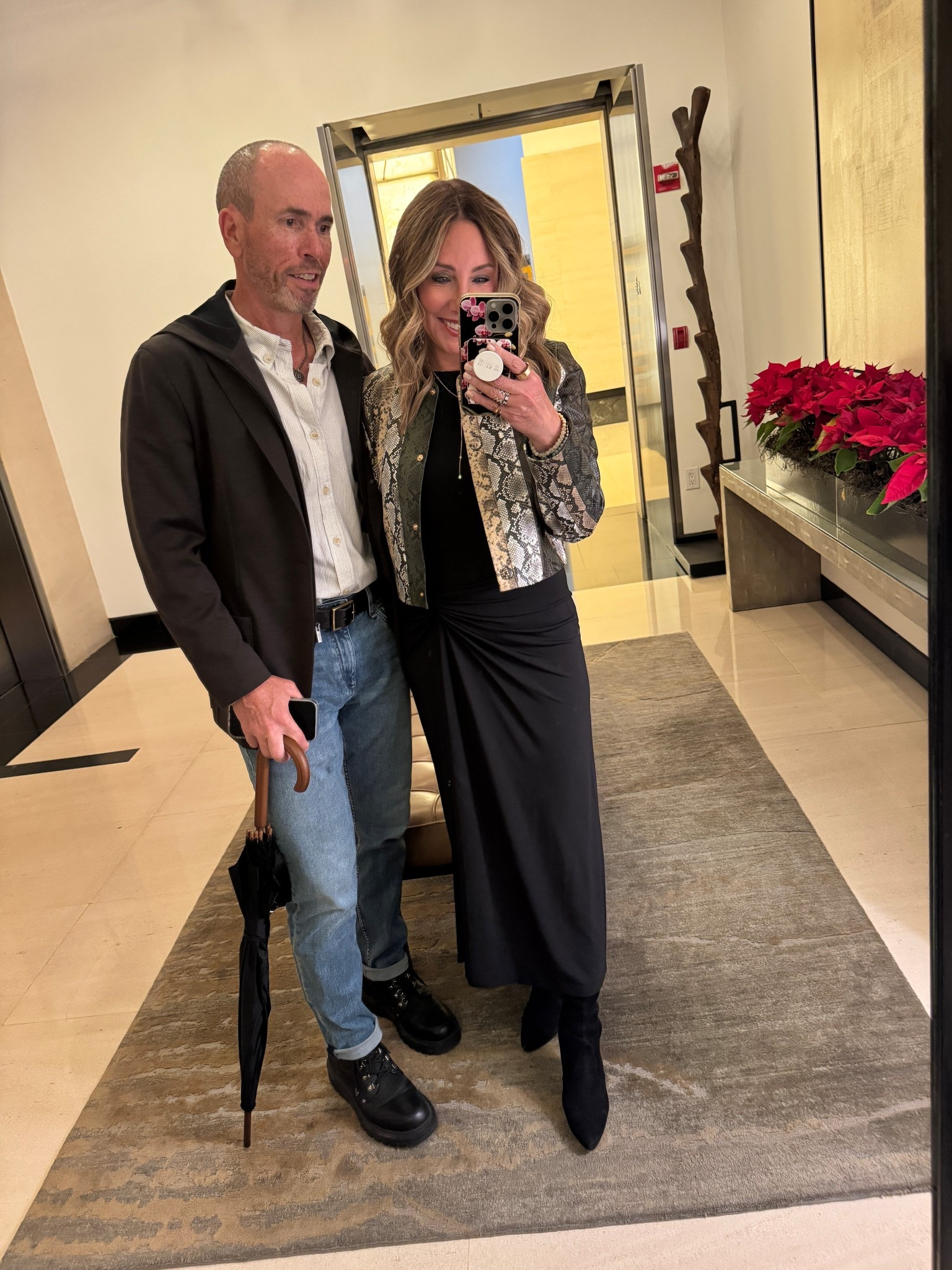 All dressed up for our son and future daughter-in-law‘s engagement party. I love traveling with this dress because it doesn’t wrinkle and it’s sleeveless, which I was so happy about because mid party I had a hot flash and needed to take the jacket off, lol.

#LTKBeauty #LTKootd #LTKmomlife