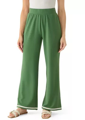 Petite Compact Terry Relaxed Pants | Belk