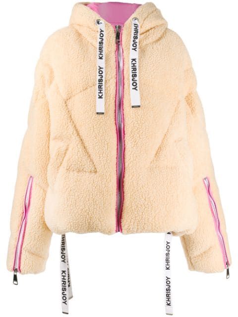 faux shearling puffer jacket | Farfetch (CA)