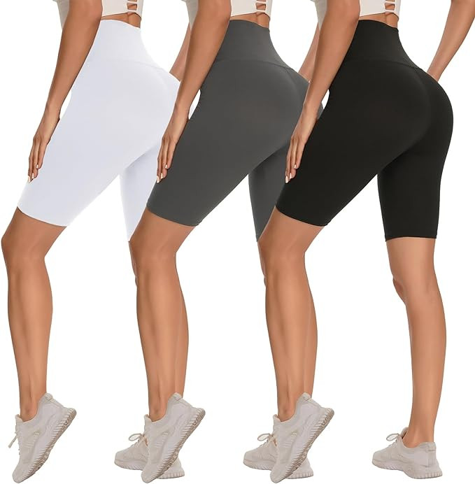 Syrinx 3 Pack Biker Shorts for Women – 8"/5"/3" High Waisted Tummy Control Workout Yoga Running... | Amazon (US)