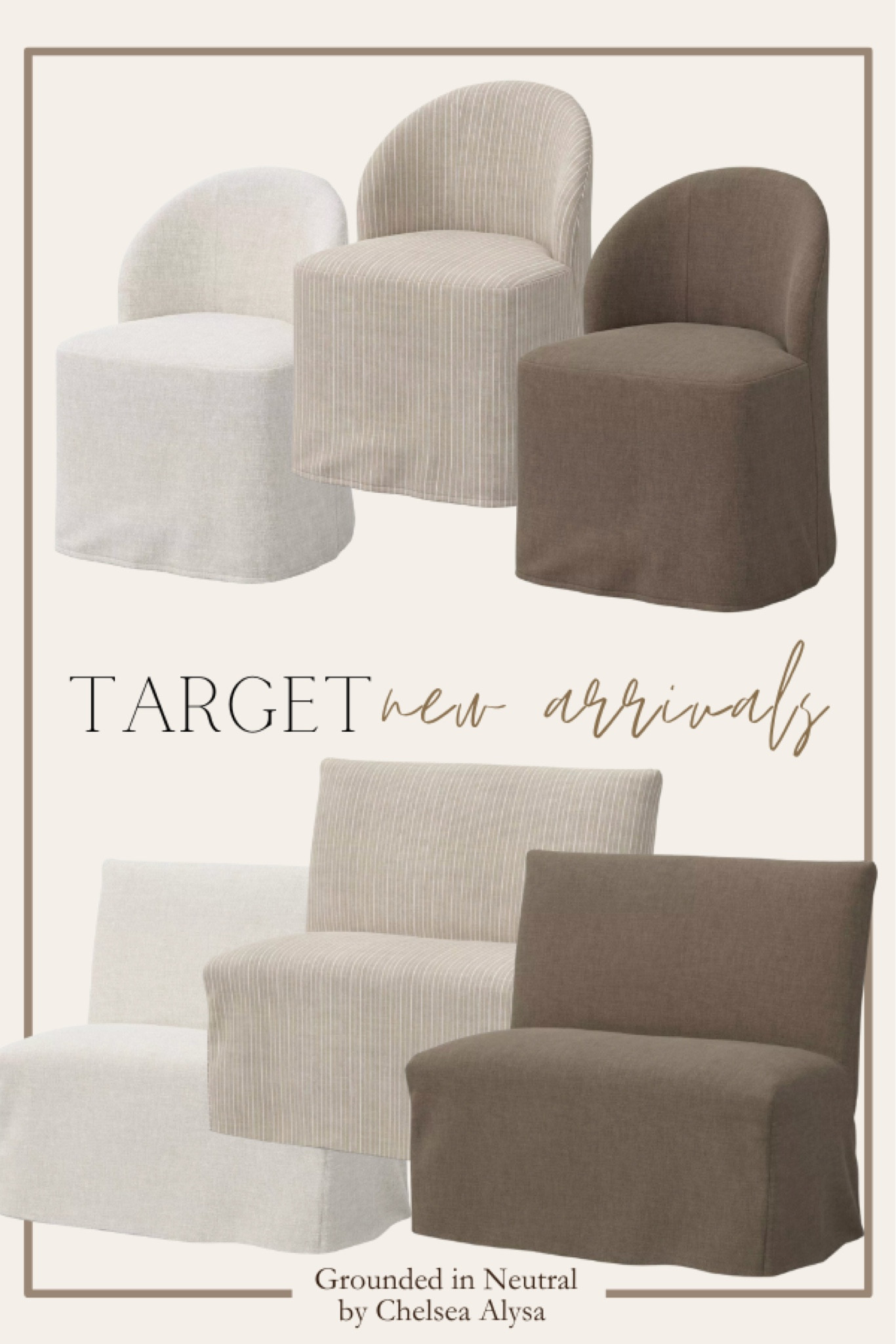 Target new arrivals! These slip cover chairs are great dining room updates. 

#LTKSeasonal #LTKHome #LTKStyleTip