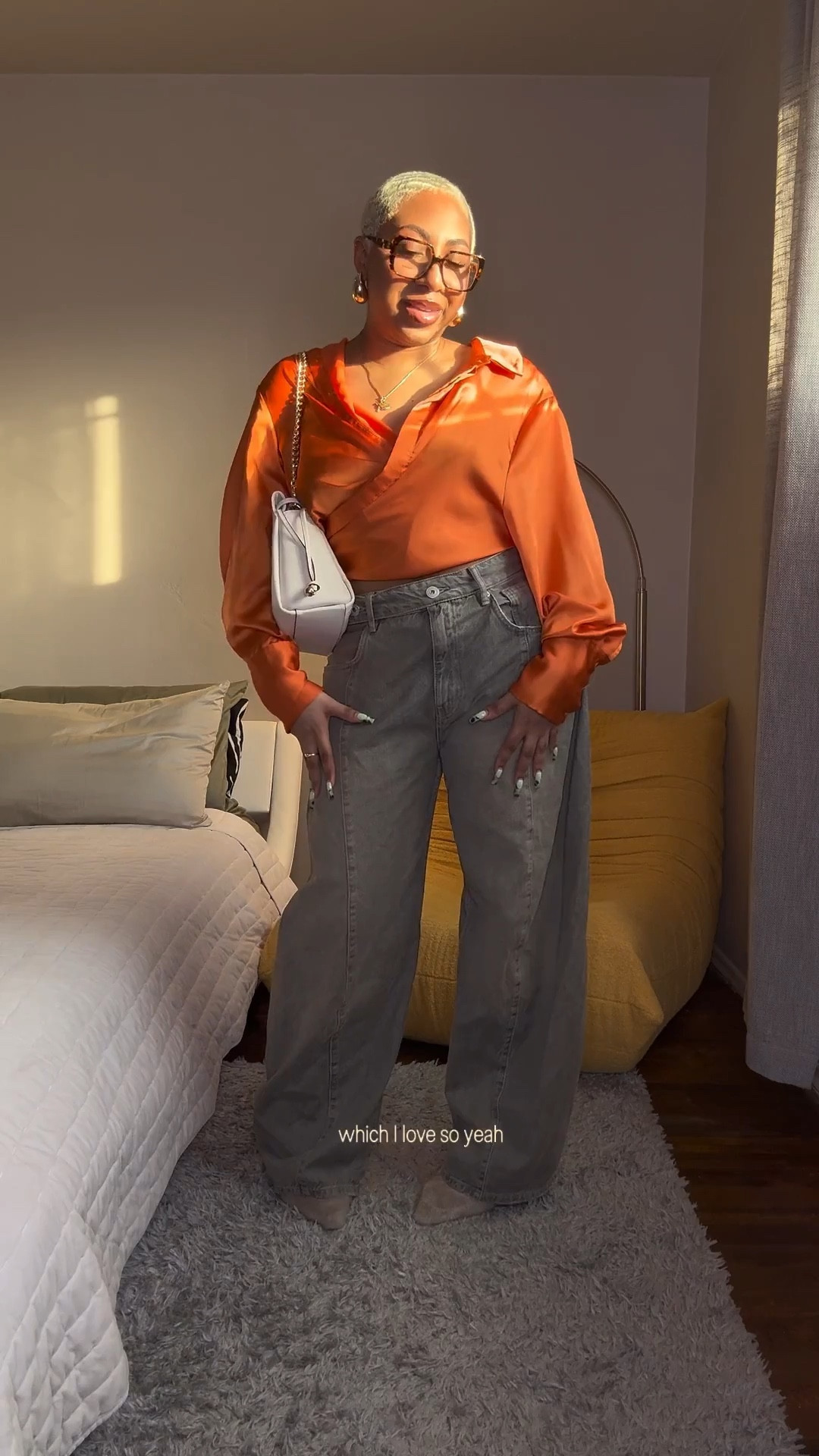 Playing Dress Up ep. 3 pt. 2 ✨ really love how this one came together. It represented me and my moms style so well, so grateful to have had such a style icon in my life :)

Height: 5’ 1”
Weight: 145

Top: M
Pants: US 10

#LTKMidsize #LTKPetite #LTKootd