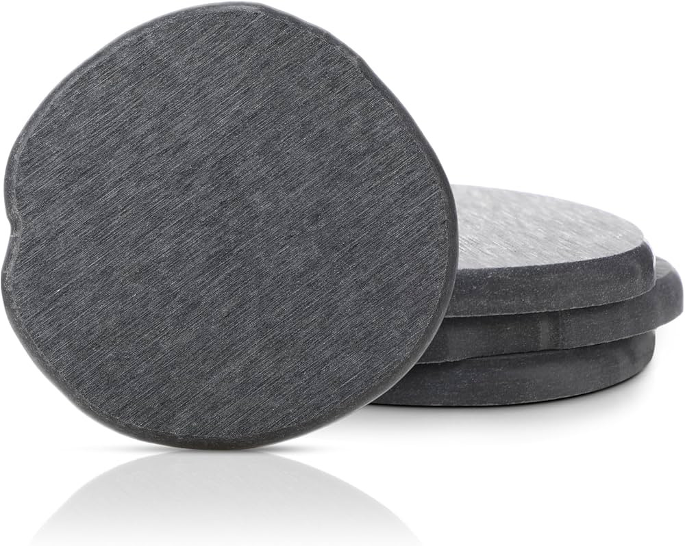 Diatomaceous Earth Coasters Set of 4，Cool Absorbent Quick-Dry Drink Coasters for Desks, Cute Mo... | Amazon (US)