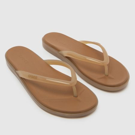 Womens Brown Crocs Miami Jelly Flip Sandals | schuh | Schuh