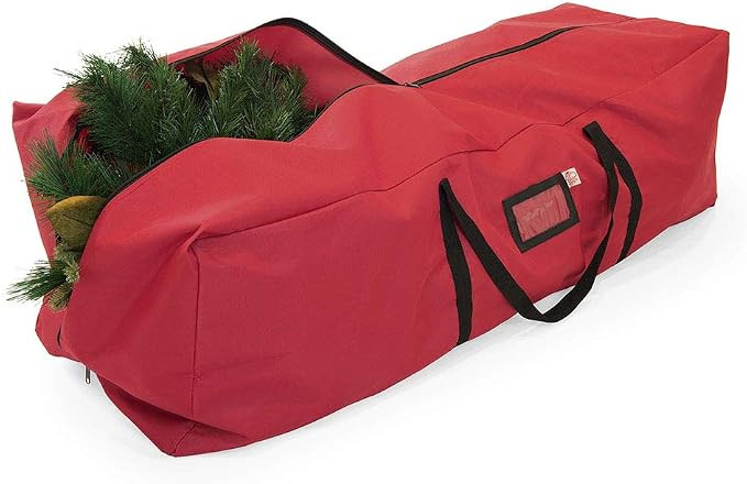 [Red Duffle Bag Storage Bag] - Christmas Tree Storage Bag for Artificial Trees up to 4 Feet Tall ... | Amazon (US)