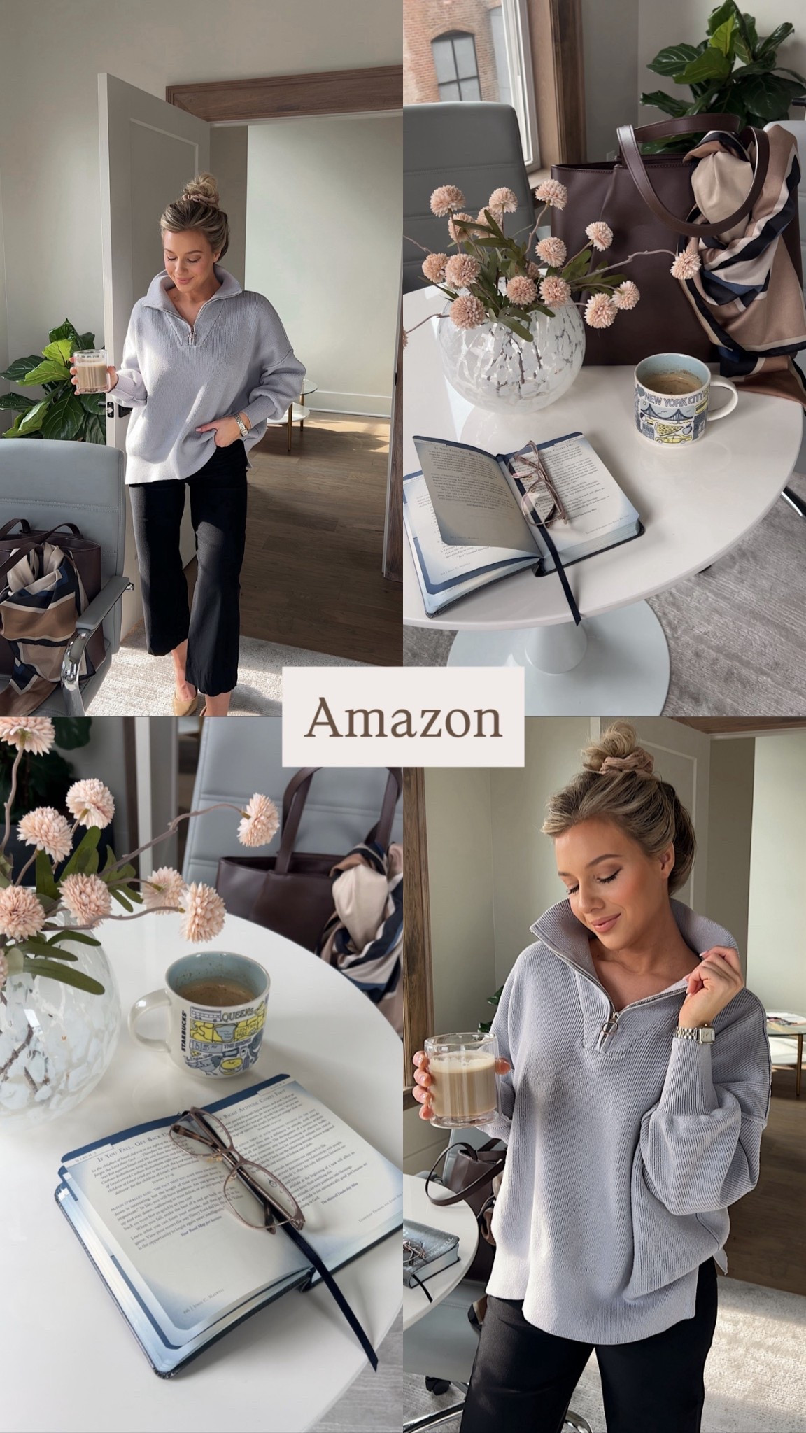 Cute quarter zip sweaters from Amazon that you can also dress up for work! 

Casual office outfit, business casual, spring fashion, spring outfits

#LTKWorkwear #LTKootd