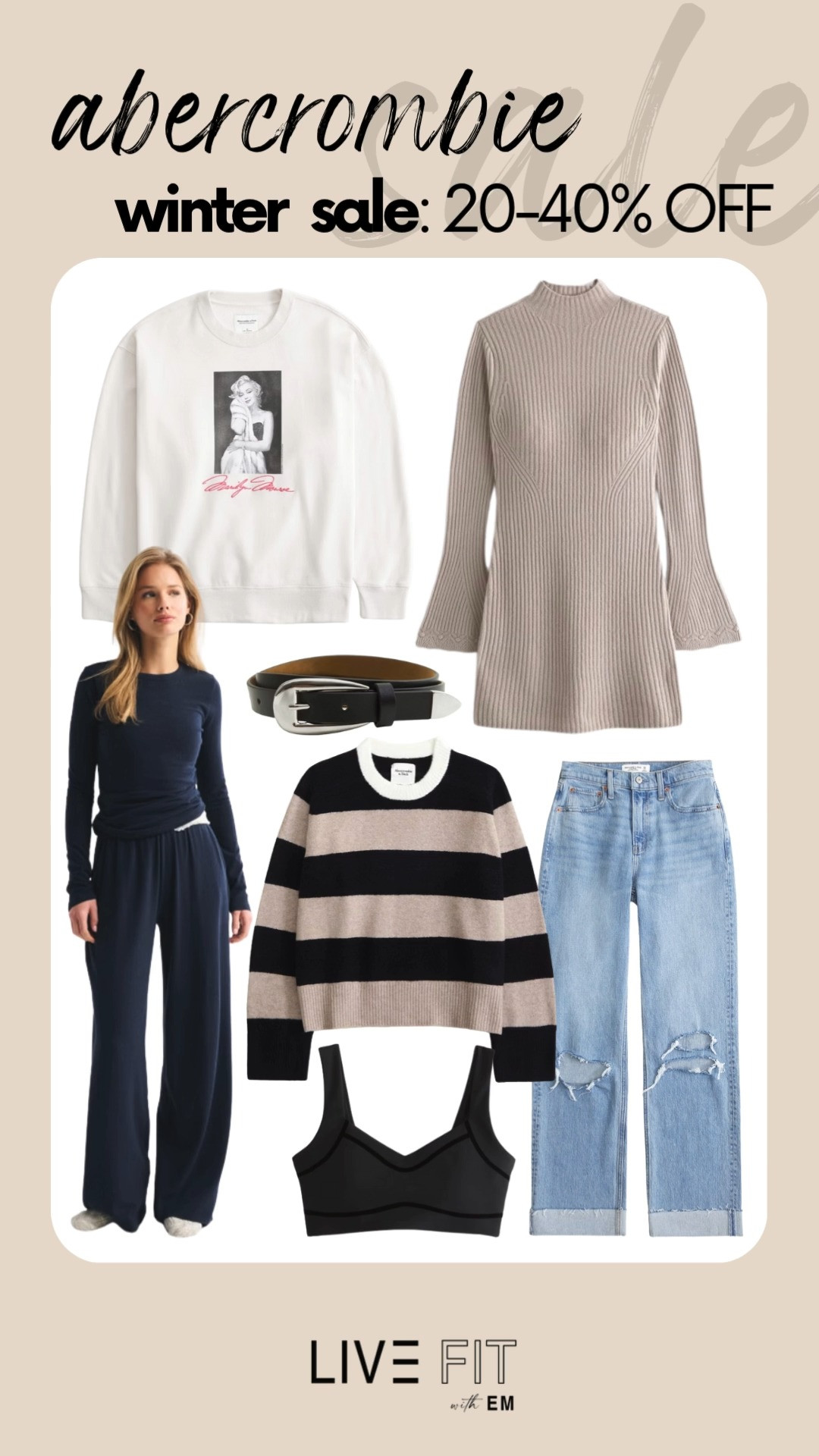 Winter just got warmer—Abercrombie’s 20–40% off almost everything is here to keep you cute and cozy all season! Style meets comfort perfectly. ❄️🛍️✨  
#Abercrombie #WinterStyle #SaleAlert #FashionFinds #OOTD #StyleInspo #WardrobeRefresh #CozyVibes #HolidayDeals #SeasonalStyle 

 #LTKootd #LTKSeasonal #LTKSaleAlert